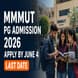 MMMUT PG Admission 2026 Open; Apply Before June 4